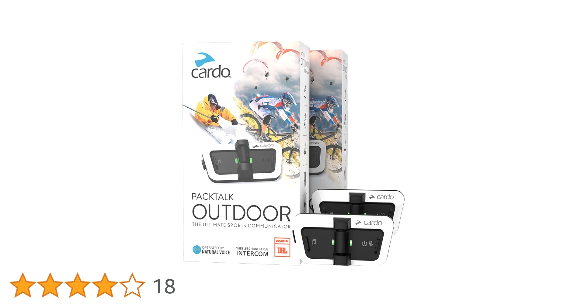 Cardo PACKTALK OUTDOOR DUO PACK WHITE: Amazon.co.uk: Musical
